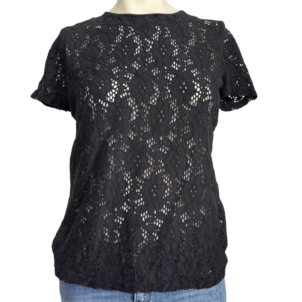 Vintage Lauren Ralph Lauren black lace top